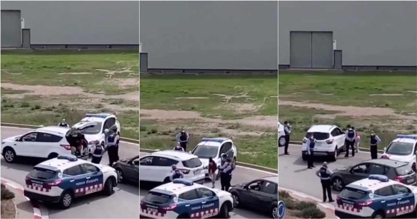 Espanhol tenta furar quarentena com a esposa na bagageira