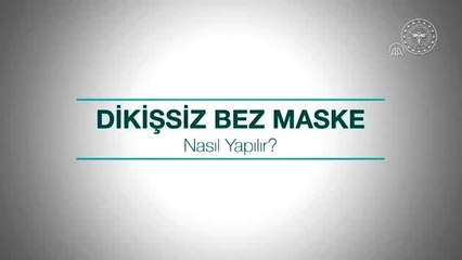 Sağlık Bakanlığı 'dikişsiz bez maske' yapımını anlatan video paylaştı