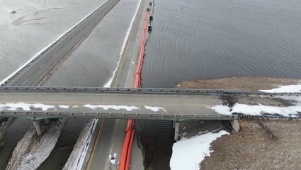 Interstate buried under floodwaters
