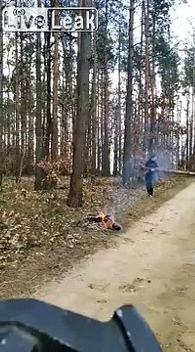 Casser un tronc d'arbre à 2 ? Pas si simple... Raté !