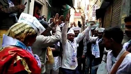 Aap celebrations in Benaras