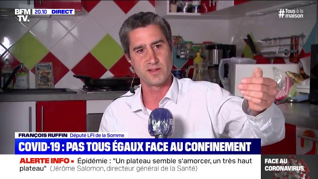 François Ruffin (LFI) espère que ceux en première ligne (...) auront une reconnaissance financière après la crise