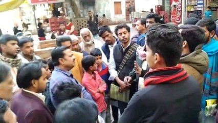 Nagrik satyagraha yatra activists Dheeraj statement