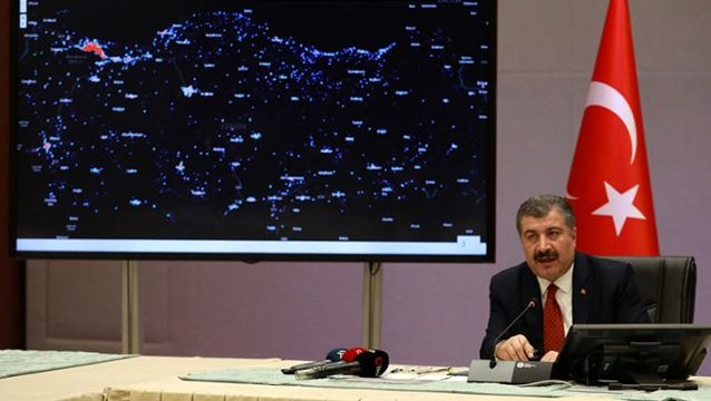Bakan Koca'nın 3 gün önce paylaştığı harita ile bugün paylaştığı harita arasındaki fark dikkat çekti