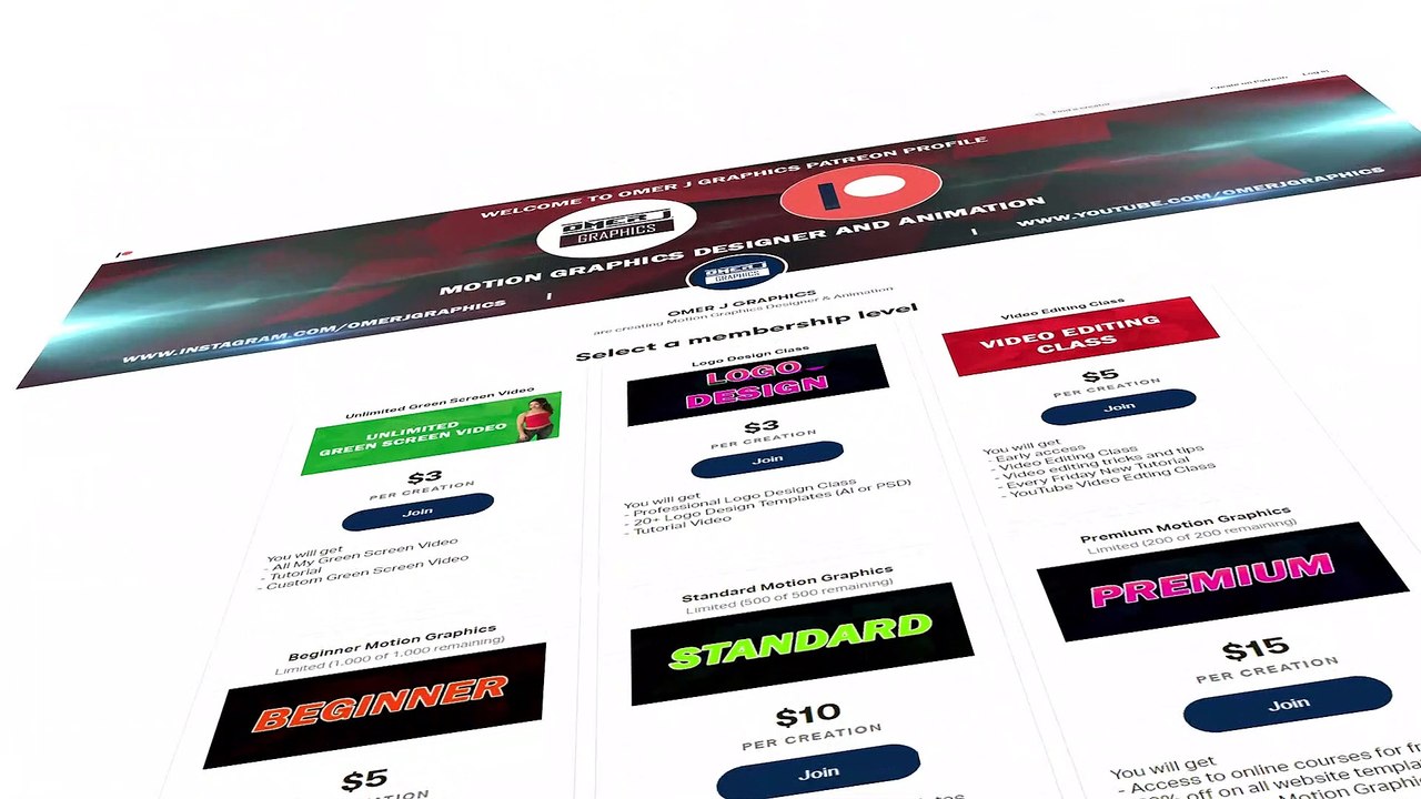 Support Me on Patreon | Patreon After Effects Promo | How To Work Patreon Account | OMER J GRAPHICS