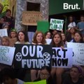 Youth Climate Activists Protest With Greta Thunberg