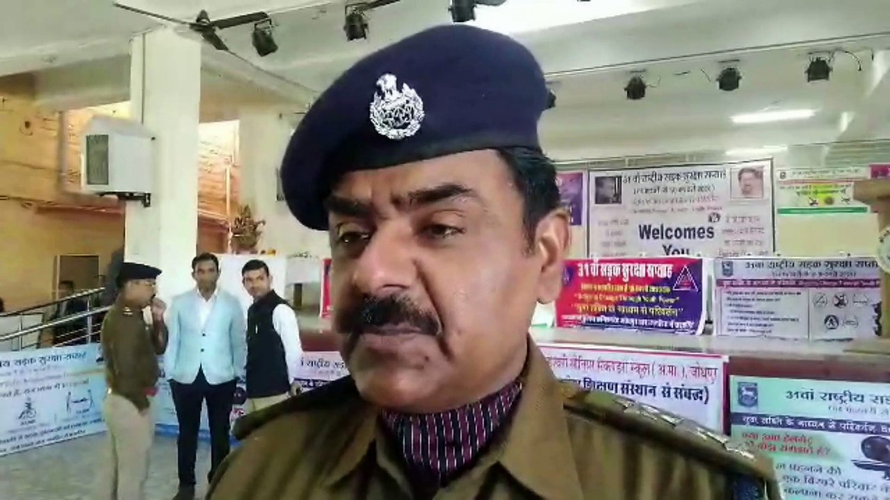 rally and plays conducted on road safety week in jodhpur