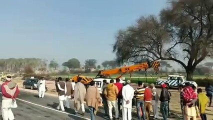 SDM's jeep of nohar crashed into car, one person died