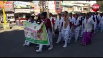 नर्सिंग छात्राओं ने शहर में निकाली जागरुकता रैली