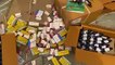 One crore rupees drugs seized in three godowns, 10 lakh rupees seized