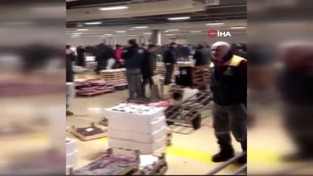 Gürpınar Su ürünleri Balık Halinde, korona virüs tedbirlerini hiçe saydılar