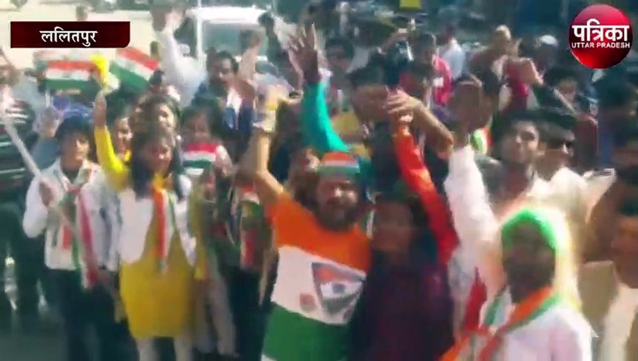 गणतंत्र दिवस के मौके पर धूमधाम हर्षोल्लास के साथ निकाली गई तिरंगा यात्रा