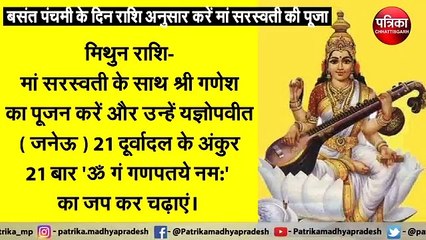 Descargar video: बसंत पंचमी के दिन राशि अनुसार करें मां सरस्वती की पूजा, खुल जाएंगे किस्मत के द्वार