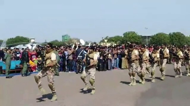 indian air force sukhoi 30 and IL 76 flypast at jodhpur air base