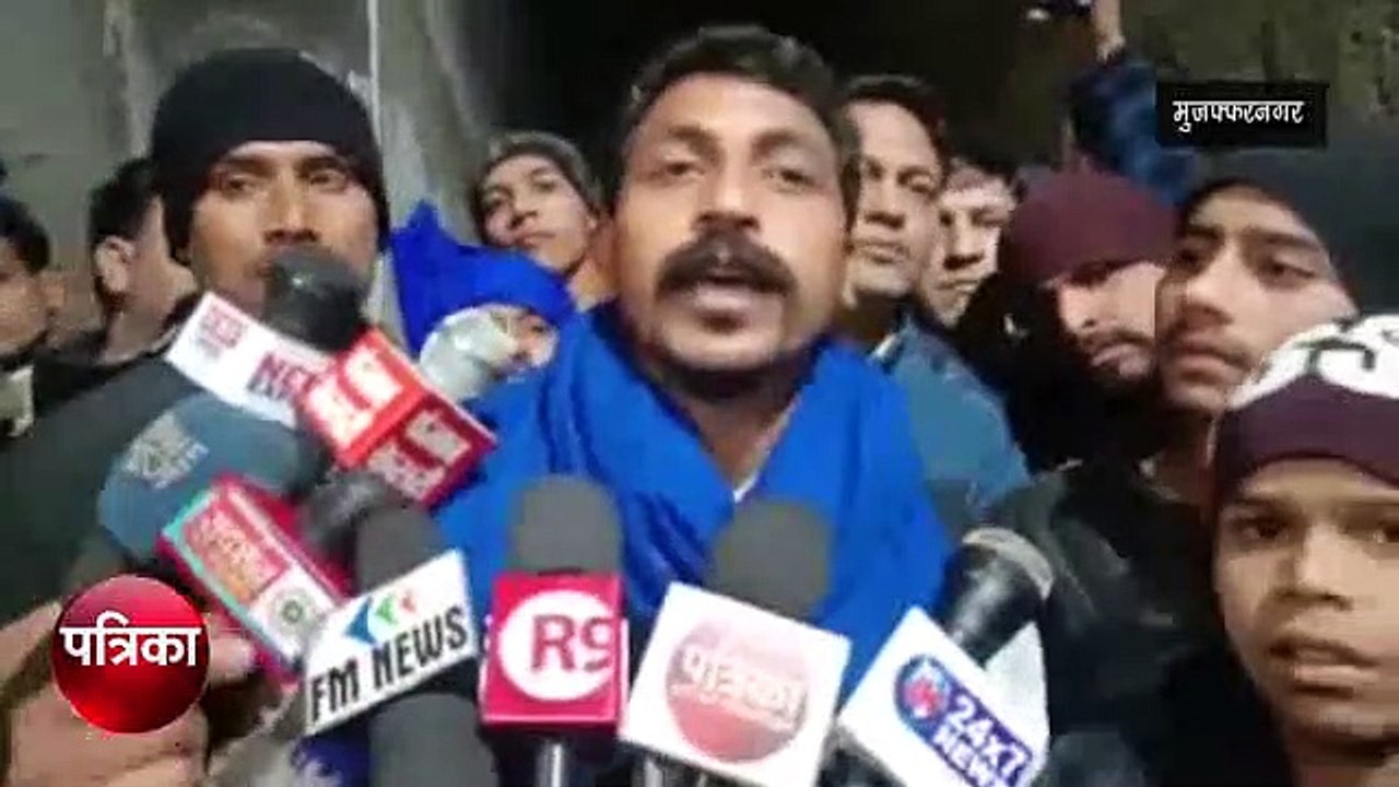भीम आर्मी प्रमुख चंद्रशेखर ने रविदास मंदिर में...