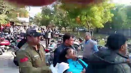 कांग्रेस नेता पर भड़के प्रभारी मंत्री पीसी शर्मा