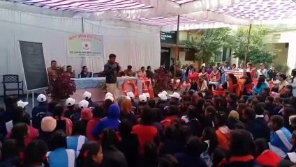 Training students to avoid fire, earthquake, flood