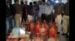 77 cylinders of gas, thirteen motors, electronic scales seized