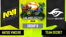 Dota2 - Team Secret vs. Natus Vincere - Game 1 - Group B - EU:CIS - ESL One Los Angeles