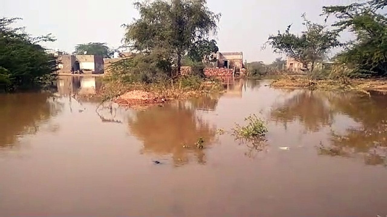 The situation of floods without rain here