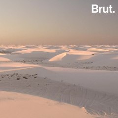 The striking desert of White Sands National Park
