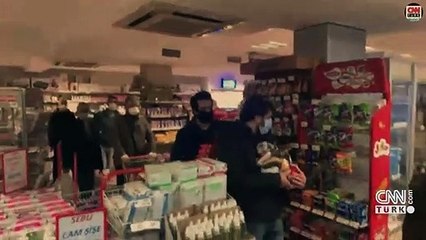 Vatandaşlar market ve fırınlara akın etti