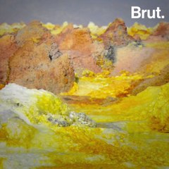 The "Dallol" volcano is one of the most inhospitable places on Earth