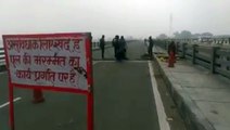 Amroha: दिल्ली-लखनऊ हाइवे पर गंगा नदी पर बना पुल का पिलर धंसा, टला बड़ा हादसा