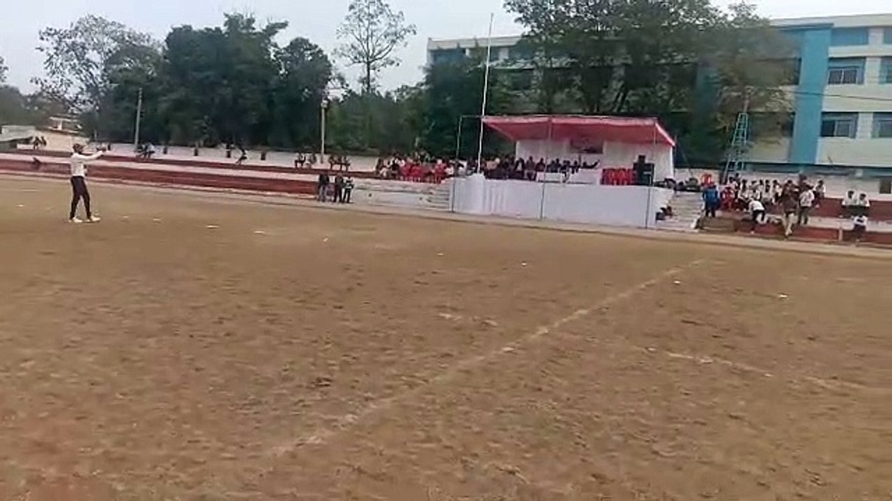 Police and administration played cricket match...