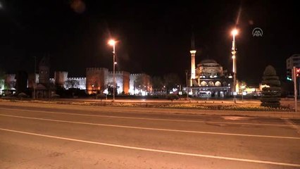 Kayseri'de vatandaşlar sokağa çıkma yasağına uydu