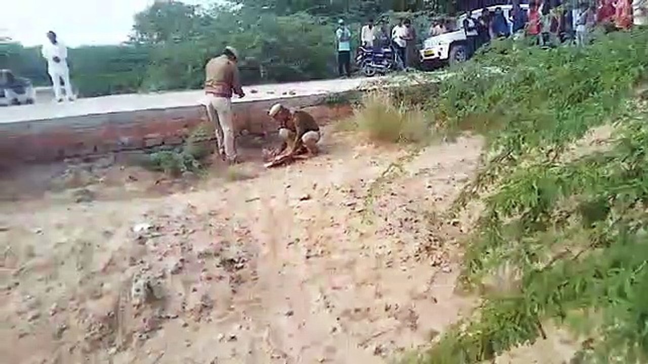 He was killed by putting a wire around the driver's neck for car robbe