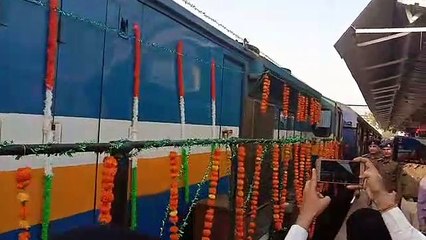 bhagat ki kothi- bandra express train inaugurated by MP shekhawat