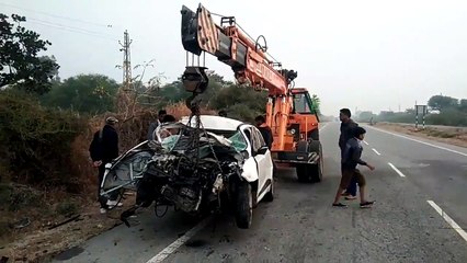 ट्रक की टक्कर से संगीता पब्लिक स्कूल कांकरोली के प्रिंसीपल की मौत