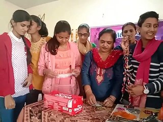 पीजी कॉलेज में सृजन सप्ताह : छात्राओं ने अनुपयोगी सामग्री को दिया कलात्मक रूप