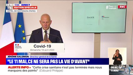 Jérôme Salomon: "Nous observons une très lente décrue épidémique, le nombre de personnes hospitalisées reste très élevé"