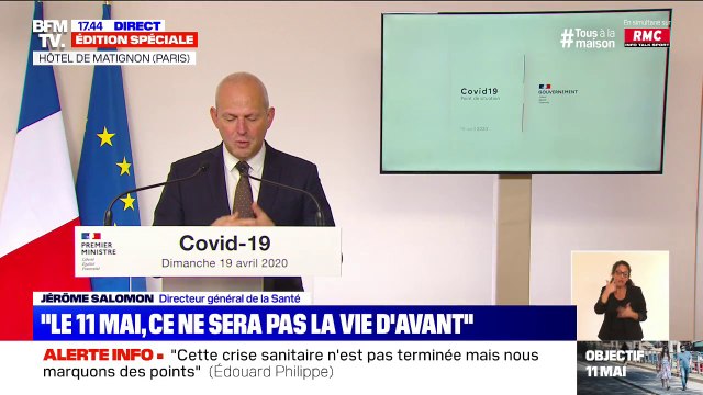 Jérôme Salomon: Nous observons une très lente décrue épidémique, le nombre de personnes hospitalisées reste très élevé