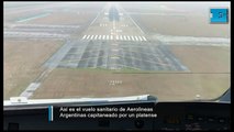 Así es el vuelo solidario de Aerolíneas Argentinas capitaneado por un platense