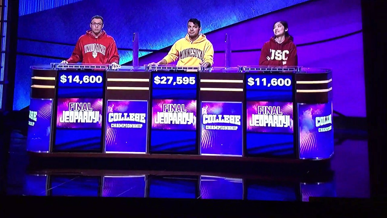 #Jeopardy College Championship (2020): FINALE Results - April 17, 2020 Congratulation Nibir Sarma