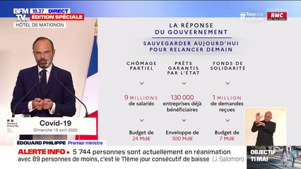 Virus: Edouard Philippe annonce qu'aujourd'hui, "10 malades n'infectent que 6 nouvelles personnes" en France