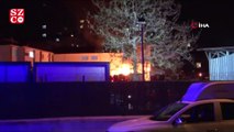 Maltepe'de trafo merkezi alev alev yandı