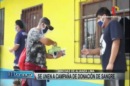 Hinchas de Alianza Lima se suman a campaña de donación de sangre