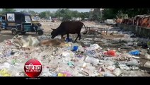 बांसवाड़ा : दशहरा मेले के बाद कुशलबाग मैदान में कचरे के ढेर, उडकऱ सडक़ तक पहुंच रही पॉलीथिन की थै
