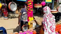 करवा चौथ के लिए सज गया बाजार, दिनभर रही बाजार में रौनक