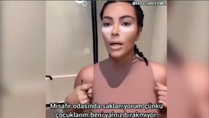 Kim Kardashian'ı çocukları çileden çıkardı