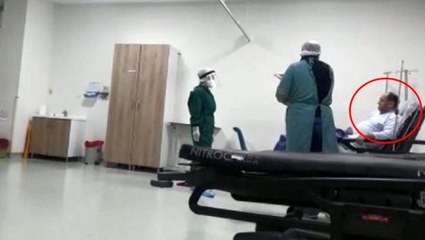 Korona şüphelisi hasta, maske takmamak için direndi: Ben sizden korkuyorum, siz benden korkmayın