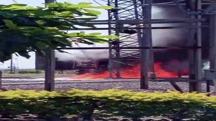 जलूद में सब स्टेशन पर फॉल्ट, ट्रांसफॉर्मर में लगी भीषण आग