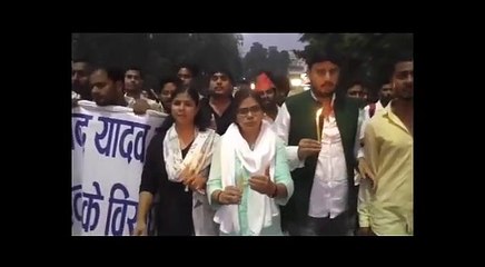 Download Video: SP protest against Yogi sarkar in Pushpendra Yadav encounter case