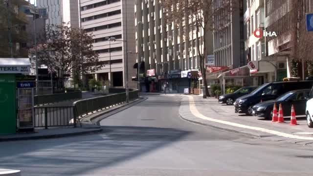 Sokağa çıkma yasağının ardından Başkent sokakları sessizliğe büründü