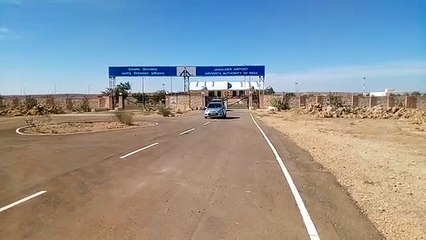 हाइ अलर्ट के चलते जैसलमेर एयरपोर्ट पर सुरक्षा के कड़े बंदोबस्त