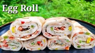 Egg roll recipe/egg veg roll/Mk Food Secrets
